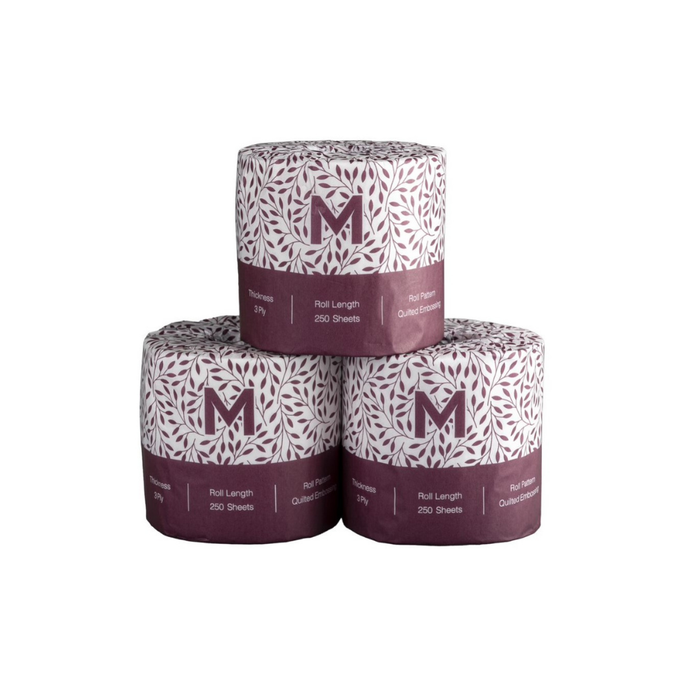 Luxury Wrapped Toilet Tissue Boxed - White, 3 Ply and 2 ply