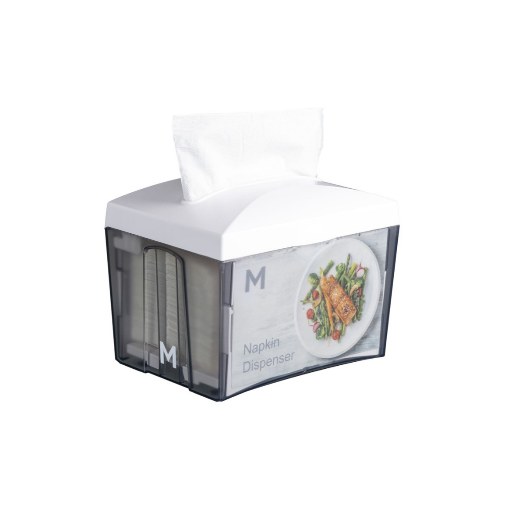 Tabletop Napkin Dispenser - White, 500 Sheet Capacity (1) *Suits MPH38495