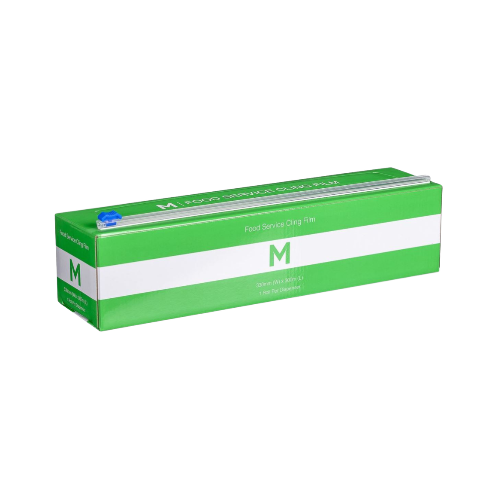 Premium Cling Film Dispenser - Clear, 330mm x 600m x 9mu (6)