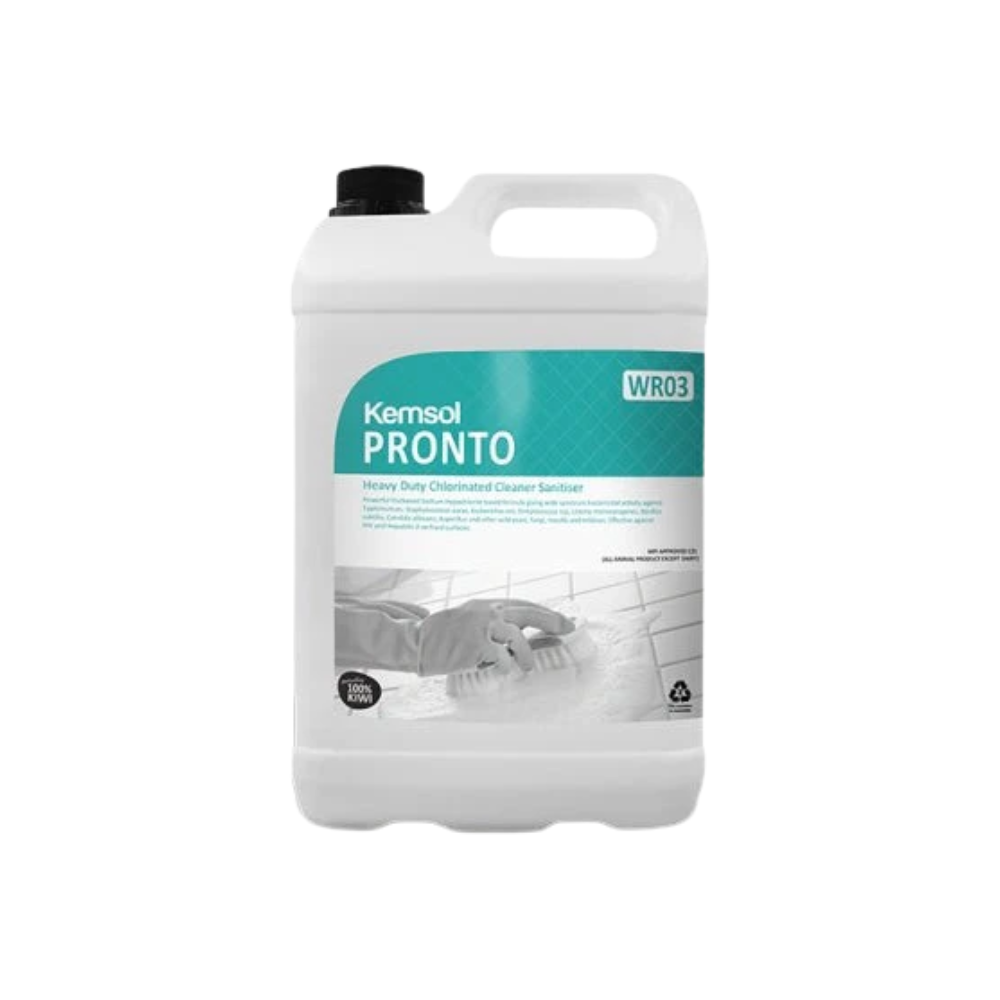 Kemsol Pronto Heavy Duty Chlorinated Cleaner Sanitiser 5L