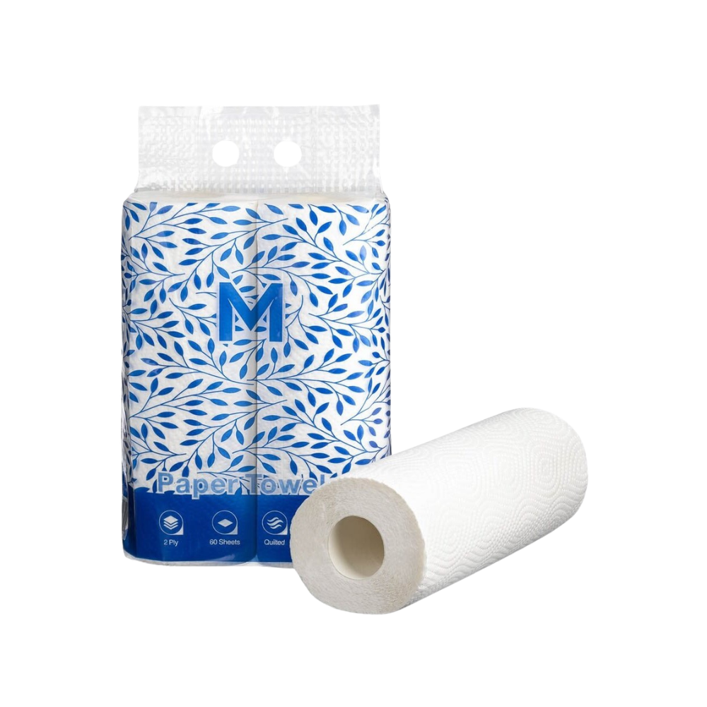 Kitchen Paper Towels - White, 272mm x 226mm, 2 Ply, 120 Sheets, FSC® Mix (12) *Perforated