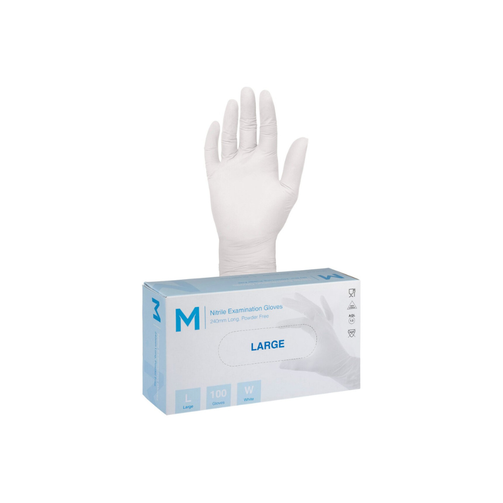 Nitrile White Gloves 5.0g