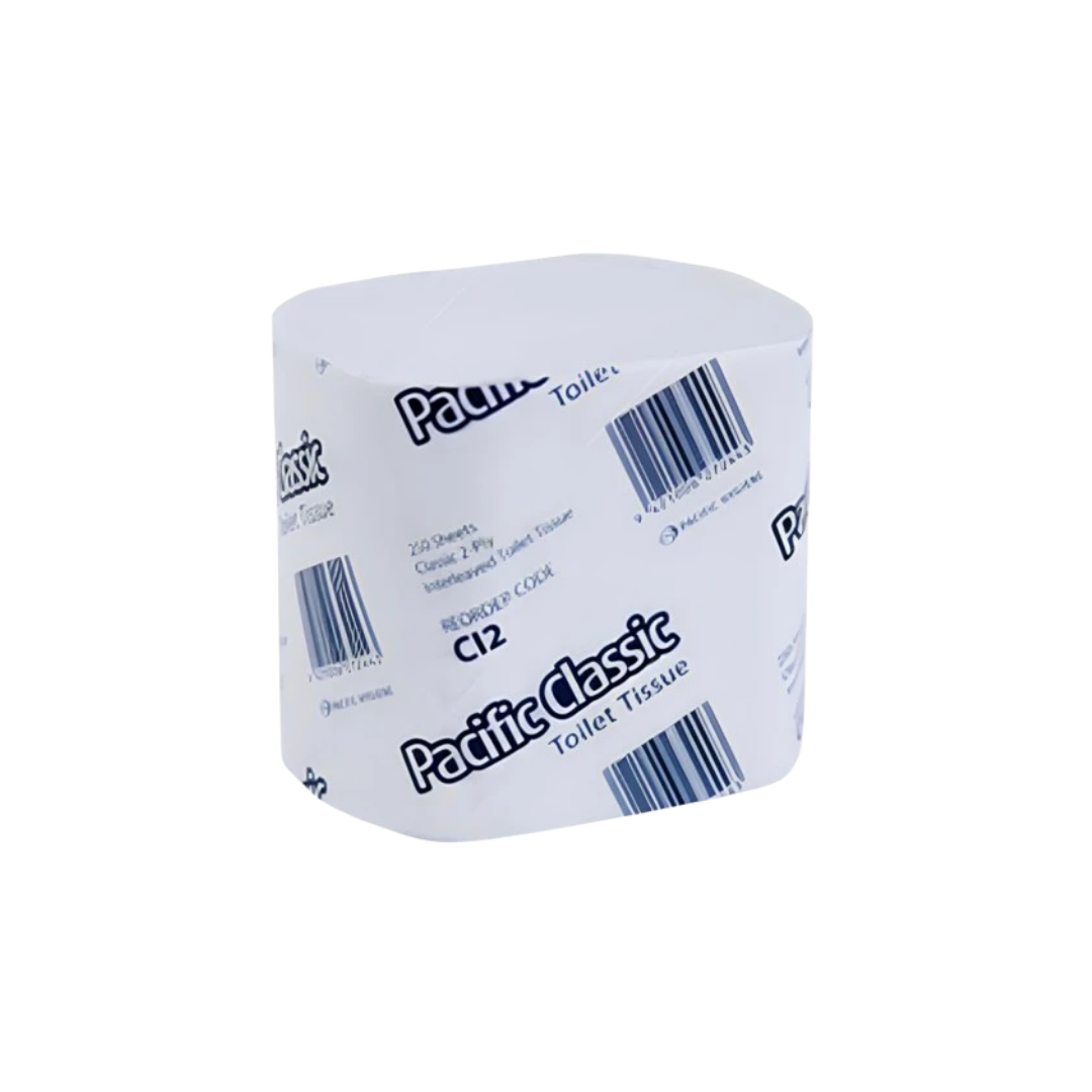 Pacific Classic Interleaved Tissue 2-Ply 250 Sheets